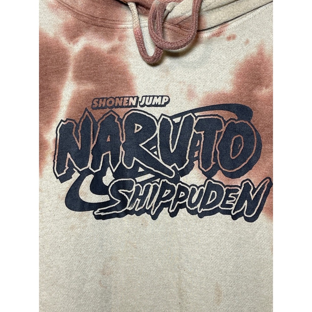Naruto Shippuden‎ Hoodie Size Medium Brown Tie Dye Anime Manga Streetwear Skater - Picture 3 of 9
